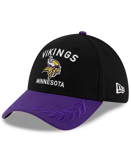 Мужская кепка New Era 39THIRTY Minnesota Vikings, черно-фиолетовая