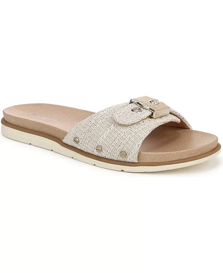  Красивые женские босоножки-горки в культовом стиле light gold fabric