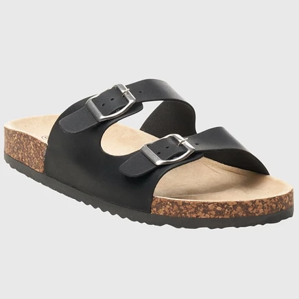Мужские сандалии Alpine Swiss Double Strap, черные