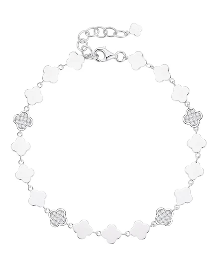 Браслет Macy's с бриллиантами 0,25 кт, серебро