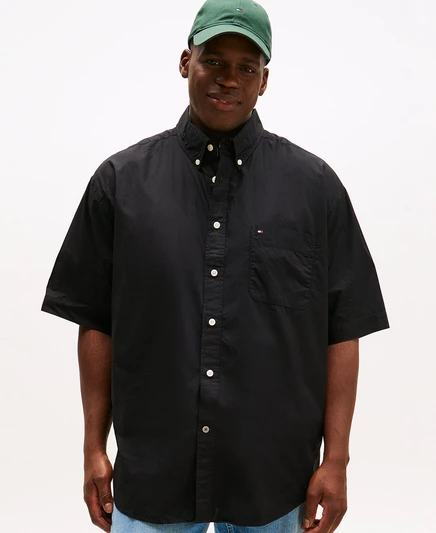  Мужская рубашка Big & Tall Maxwell на пуговицах с коротким рукавом Big & Tall Maxwell   dark sable