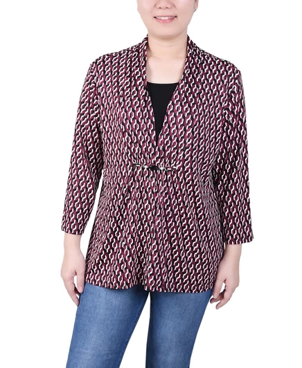 Женский топ NY Collection Petite, разноцветный