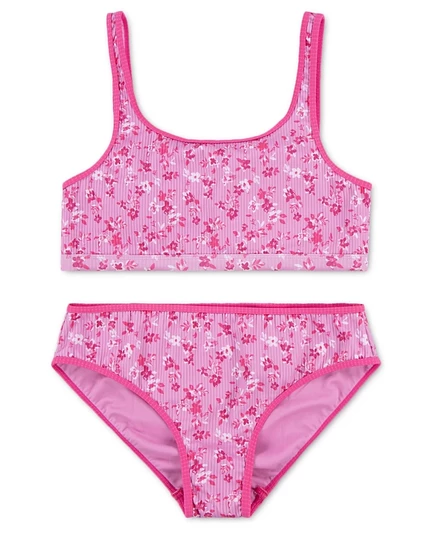 Детский купальник Abercrombie Kids 2‑пр., цветочный, розовый