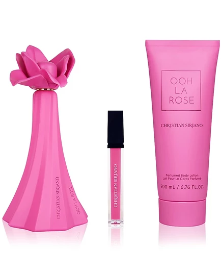 Christian Siriano, 3 шт. Подарочный набор парфюмированной воды и лосьона для тела Ooh La Rose, без цвета