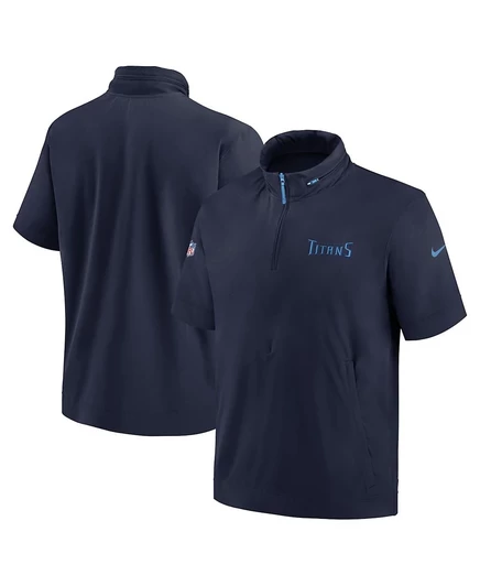 Мужская худи Nike Tennessee Titans 1/2-zip, синяя