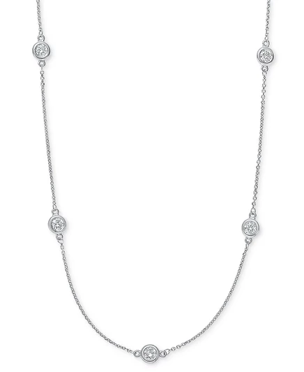 Колье EFFY Diamond Bezel 1 карат 20″ в 14k, золото