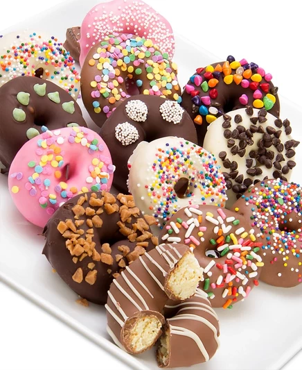 Мини-пончики Chocolate Covered Company в шоколаде, 12 шт