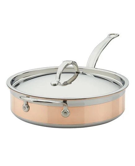 Сотейник hestan copperbond 3,3 л с крышкой, серый