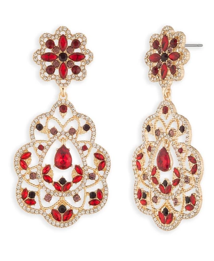 Женские серьги Marchesa с цветами, золотисто-красные