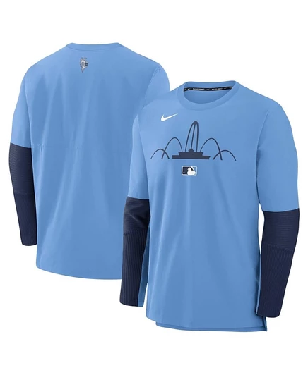 Мужская футболка Nike City Connect Dri-FIT с длинным рукавом, голубая