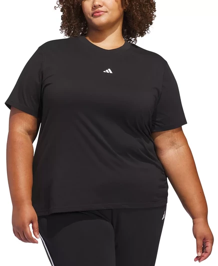 Футболка с логотипом Plus Size Essentials black