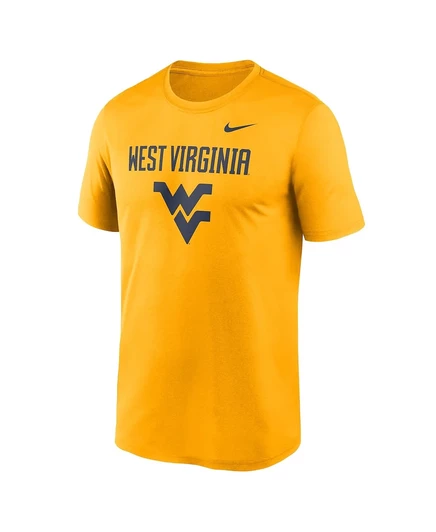 Мужская футболка Nike Gold West Virginia Mountaineers Lockup Legend Performance gold