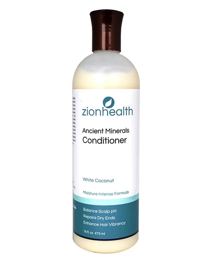 Кондиционер для волос Zion Health White Coconut, 16 унций, без цвета