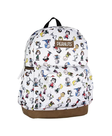Милый школьный дорожный рюкзак Peanuts Snoopy Charlie Brown Sally Linus с дном из искусственной кожи 16"