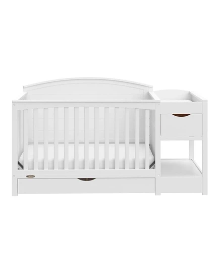 Кроватка Graco Bellwood 5-в-1 с пеленальным столом и ящиком, белая
