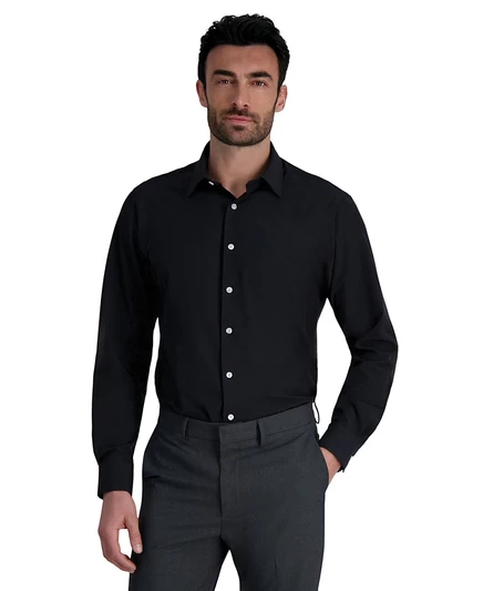Мужская рубашка Haggar Classic Fit Smart Wash, черная