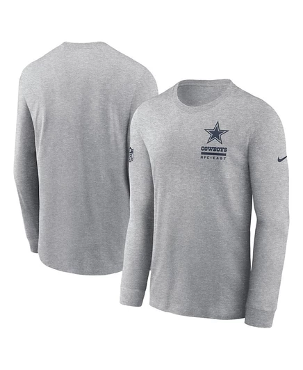 Мужская футболка с длинным рукавом Nike Dallas Cowboys, серая