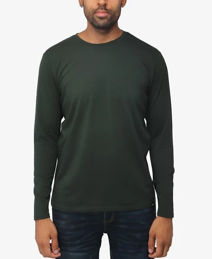 Мужская футболка XRAY Crewneck с длинным рукавом, зеленая