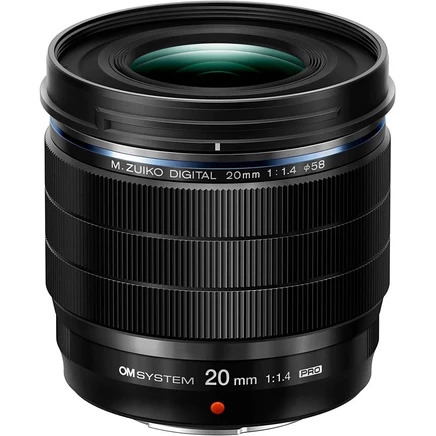Объектив OM SYSTEM M.Zuiko ED 20mm f/1.4 PRO, черный