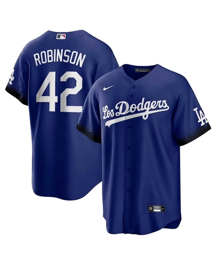 Мужская футболка Jackie Robinson Royal Los Angeles Dodgers City Connect blue