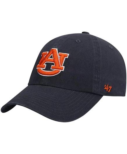 Мужская бейсболка '47 Brand Clean Up Auburn Tigers, синяя