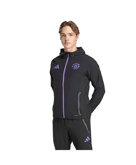 Мужская куртка Adidas Manchester United Tiro Vis Tech, черная