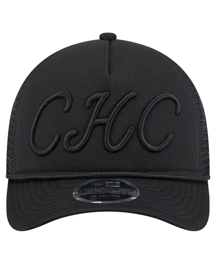 Мужская черная кепка New Era Chicago Cubs City Initial 940 с регулируемой застежкой black