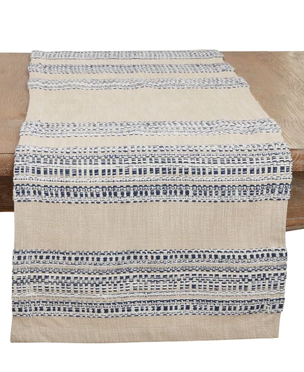 Дорожка Saro Lifestyle Refined Stripe 41×183 см, синяя