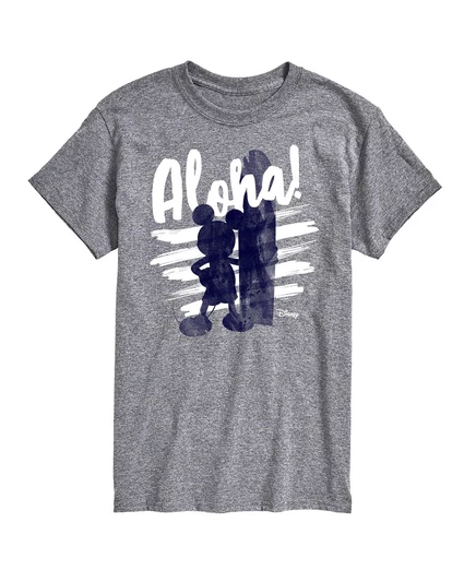 Гибридная одежда Мужская футболка с коротким рукавом Mickey Aloha ath hthr