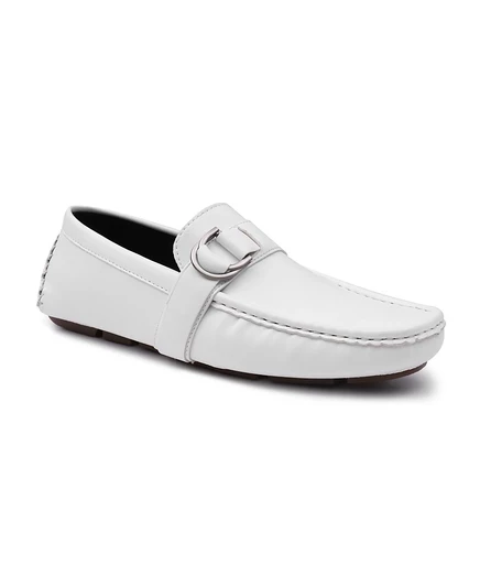 Мужские мокасины Aston Marc с боковой пряжкой Charter от Aston Marc white