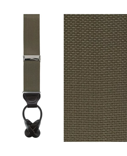 Мужские подтяжки TRAFALGAR Hudson из нейлона на пуговицах olive green