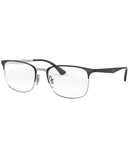 Очки Ray-Ban Унисекс с квадратной металлической оптикой RB6421 черный