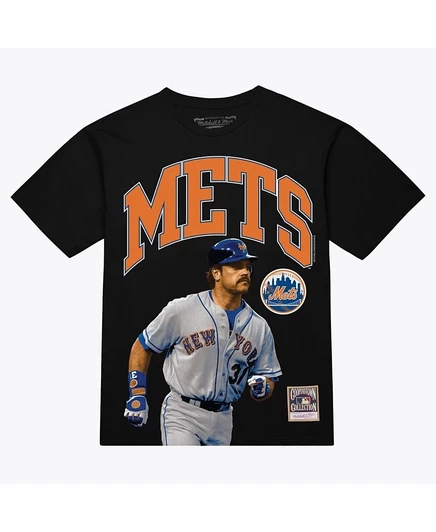 Мужская футболка MOJO Mike Piazza с принтом New York Mets, черная