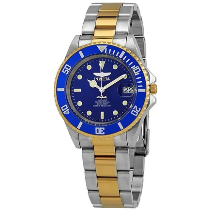 Мужские двухцветные часы Invicta 28662 Pro Diver с автоматическим 3-х стрелочным циферблатом