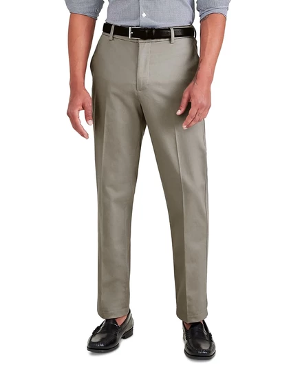 Мужские фирменные брюки Dockers Slim Fit цвета хаки без подкладки с защитой от пятен white