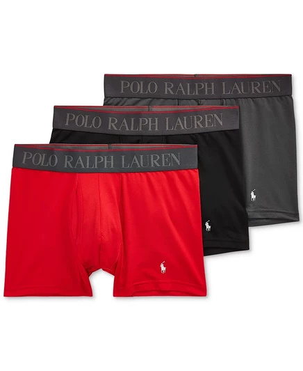 Мужские боксер‑брифы Polo Ralph Lauren 3 шт., разноцветные