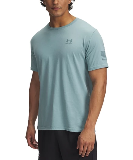 Мужская футболка Under Armour Freedom Flag, зеленая