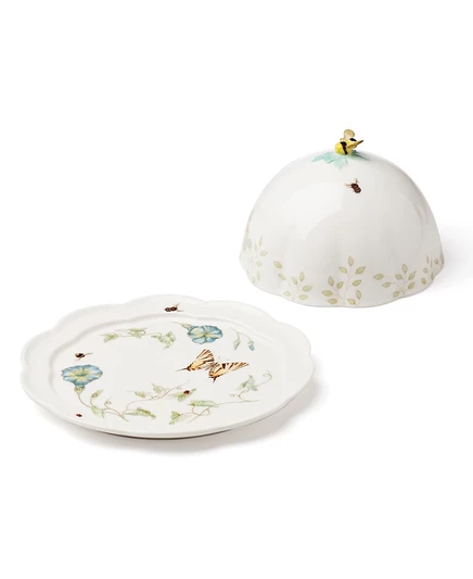 Масленка Lenox Butterfly Meadow 20,3 см, белая
