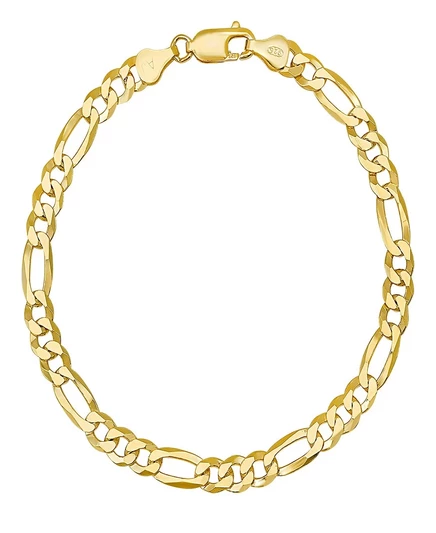 Унисекс браслет Steeltime Figaro позолота 14K, серебро, 8.5″