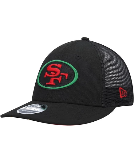 Мужская кепка New Era 9FIFTY с логотипом 49ers, черная