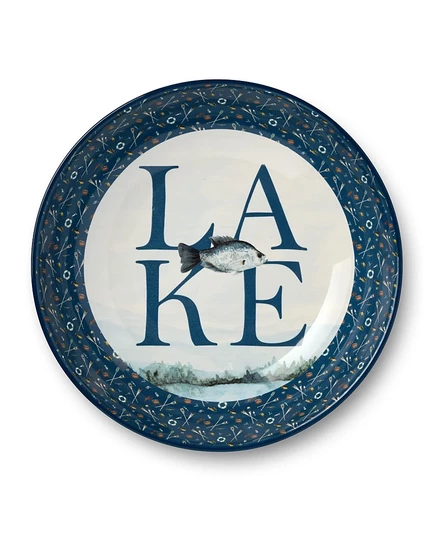 Миска Certified International Wake At Lake, многоцветная