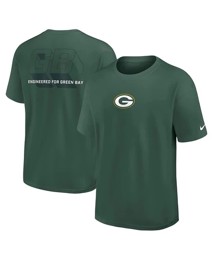 Мужская футболка Nike Green Green Bay Packers Dominate the Game Essential Max90 зеленого цвета