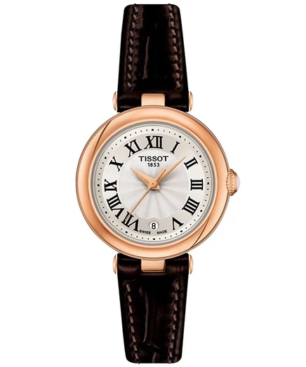 Женские часы Tissot Bellissima, кожа, коричневые