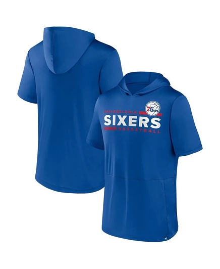 Мужская футболка‑худи Fanatics Possession Philadelphia 76ers синяя