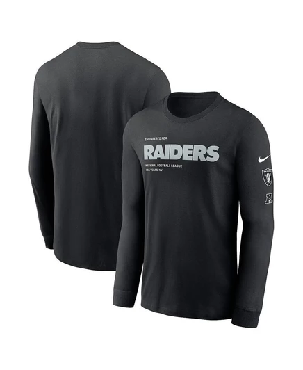 Мужской лонгслив Nike Las Vegas Raiders Play to Win, черный