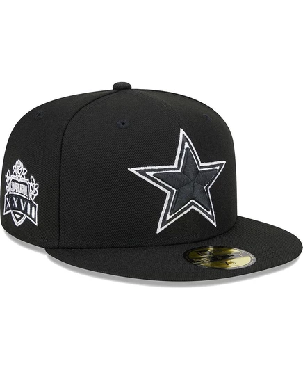 Мужская кепка New Era 59FIFTY Dallas Cowboys, черная