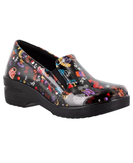 Легкие женские сабо от Leeza hot coffee black patent