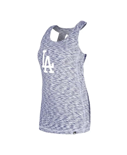 Женская майка Royal Los Angeles Dodgers Space Dye с замочной скважиной на спине от New Era royal