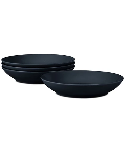 Чаши для макаронных изделий Noritake Swirl, набор из 4 черных