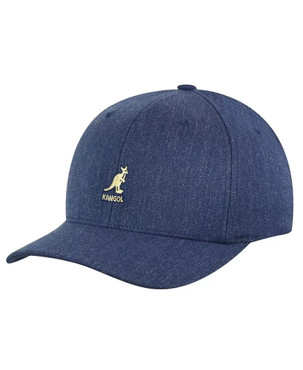 Мужская кепка Kangol Wool Flexfit Baseball из шерсти, синяя